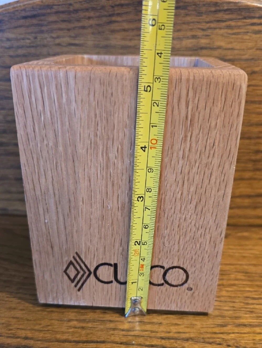 Cutco Natural Wood Kitchen Tool Holder